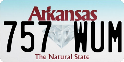 AR license plate 757WUM