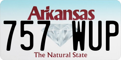 AR license plate 757WUP