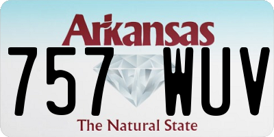 AR license plate 757WUV