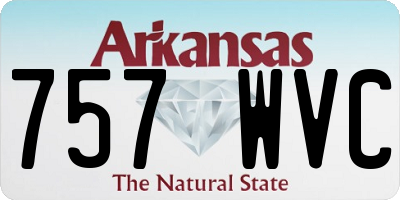AR license plate 757WVC