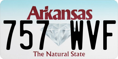 AR license plate 757WVF