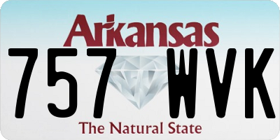 AR license plate 757WVK