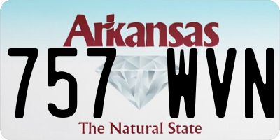 AR license plate 757WVN