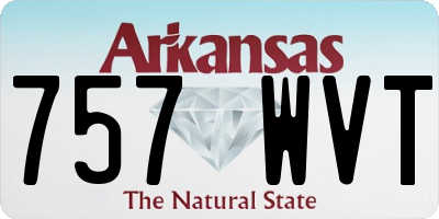 AR license plate 757WVT