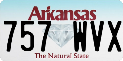 AR license plate 757WVX