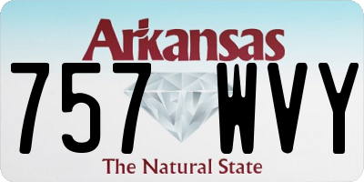 AR license plate 757WVY