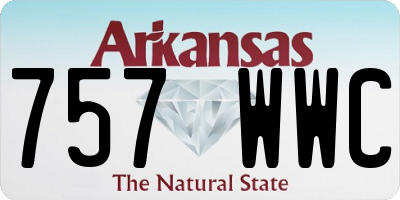 AR license plate 757WWC