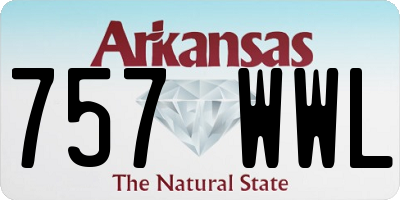 AR license plate 757WWL