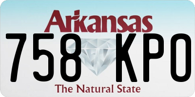 AR license plate 758KPO