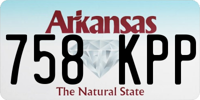 AR license plate 758KPP