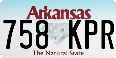 AR license plate 758KPR