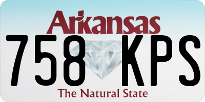 AR license plate 758KPS