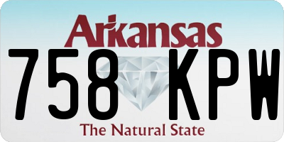 AR license plate 758KPW