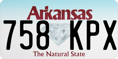 AR license plate 758KPX