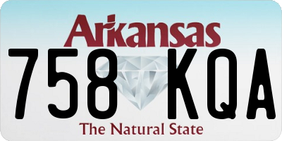 AR license plate 758KQA