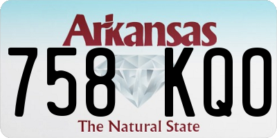 AR license plate 758KQO