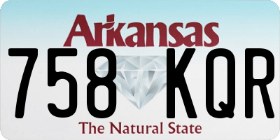 AR license plate 758KQR