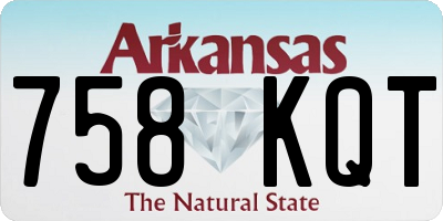 AR license plate 758KQT