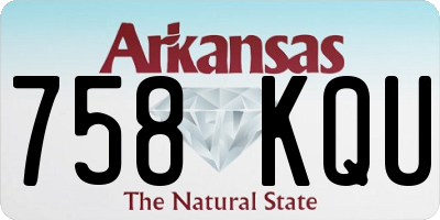 AR license plate 758KQU