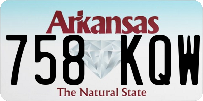 AR license plate 758KQW
