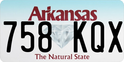 AR license plate 758KQX
