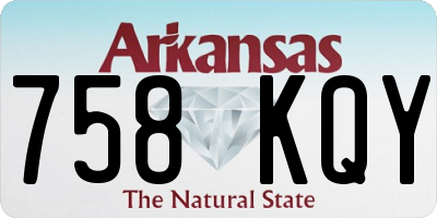 AR license plate 758KQY
