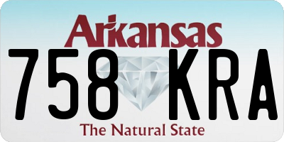 AR license plate 758KRA