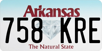 AR license plate 758KRE
