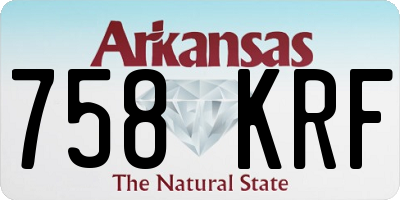 AR license plate 758KRF