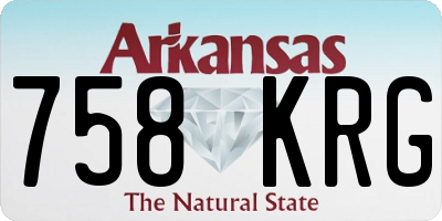 AR license plate 758KRG