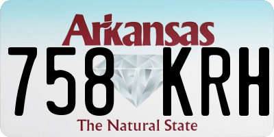 AR license plate 758KRH