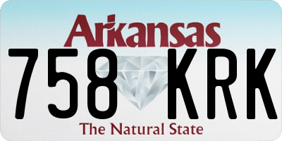AR license plate 758KRK