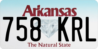 AR license plate 758KRL