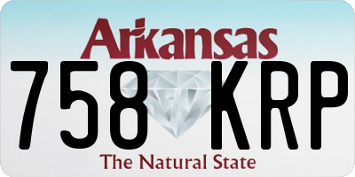 AR license plate 758KRP