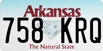 AR license plate 758KRQ