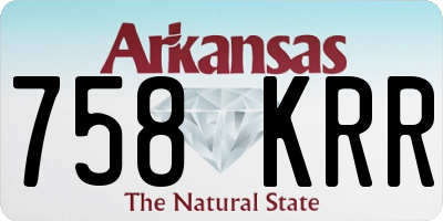 AR license plate 758KRR