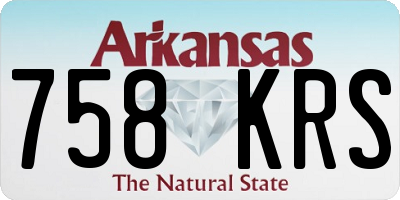 AR license plate 758KRS