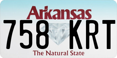 AR license plate 758KRT