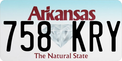 AR license plate 758KRY