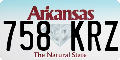 AR license plate 758KRZ