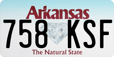 AR license plate 758KSF