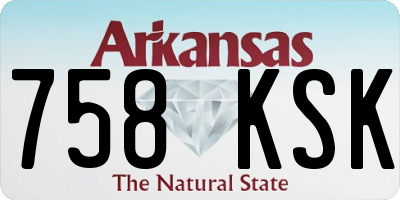 AR license plate 758KSK