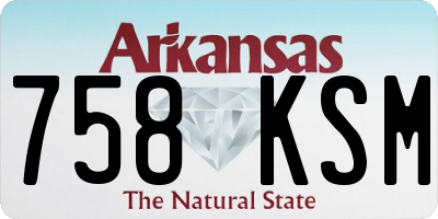 AR license plate 758KSM