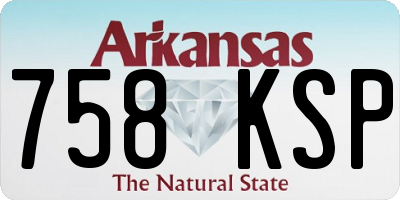 AR license plate 758KSP
