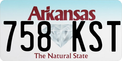AR license plate 758KST