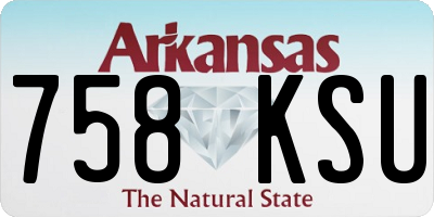 AR license plate 758KSU