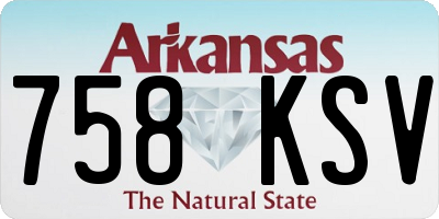 AR license plate 758KSV