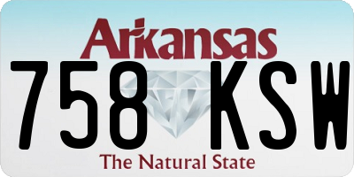 AR license plate 758KSW