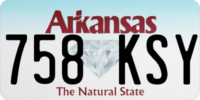 AR license plate 758KSY