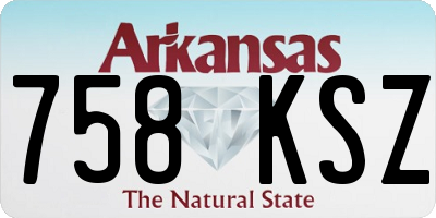 AR license plate 758KSZ